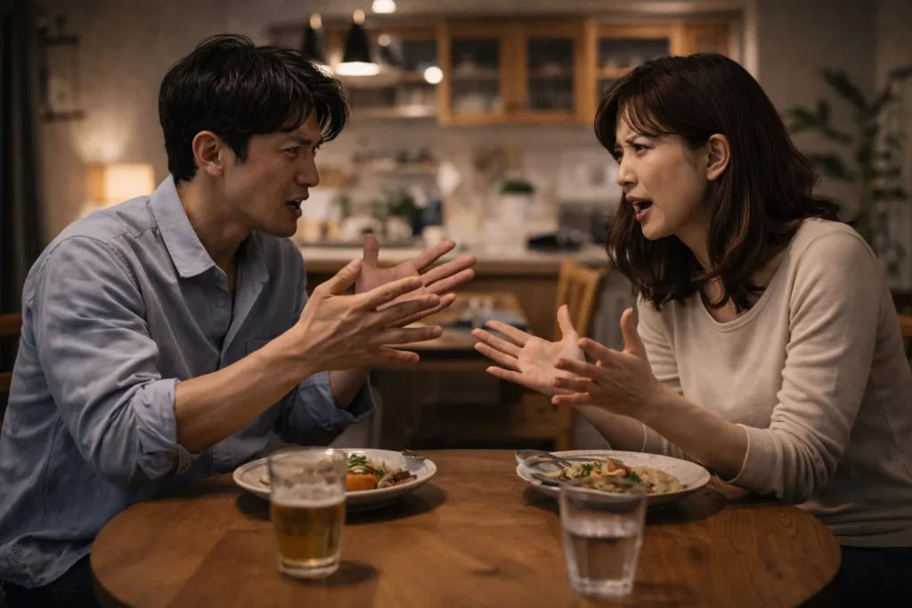夫婦喧嘩が終わらない夫婦には、特有の会話パターンがあります
